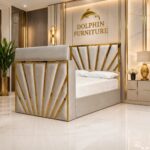 Luxury Sunrise Golden Strip Remote Control TV Bed Frame With Optional Ottoman Storage - Image 3