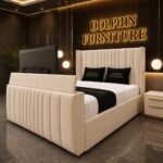 Luxury Uphlostered Sterling Designer Wing Back  TV Bed With Optional Ottoman Storage - Image 7