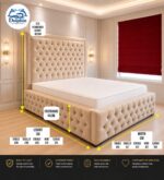 Modern Elegant Royal Chesterfield Design Nepolian Bed - Image 4