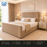 Modern Style Monaco Panel Design Uphlosteted Bed Frame With Optional Storage - Image 4