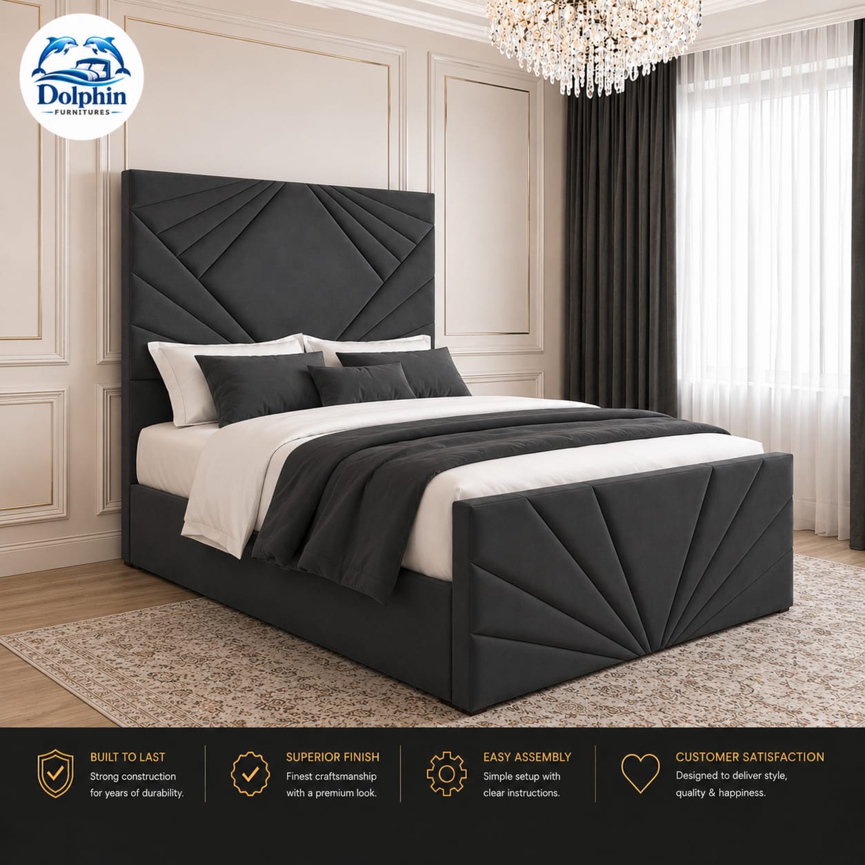 Modern Uphlosterer Royal Sunrise New Design With Optional Ottoman Storage (6) Modern Uphlosterer Royal Sunrise New Design With Optional Ottoman Storage - Image 1