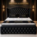 Night Star Luxury Wing Back Uphlostered Bed Frame With Optional Ottoman Storage - Image 6
