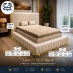 Royal Luxury Modern New Style Ambassader Bed | Optional Ottoman Storage - Image 2