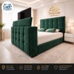 Tokyo  Design Cube Style Luxury Remote Control Cinema TV Bed Frame With Optional Ottoman Storage - Image 5