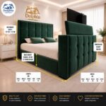 Tokyo  Design Cube Style Luxury Remote Control Cinema TV Bed Frame With Optional Ottoman Storage - Image 7
